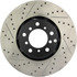 127.34063R by CENTRIC - Slotted Drilled Rotor