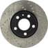 Centric 128.33039CL Disc Brake Rotor Sportstop Cryo Sport Drilled Rotor, Left