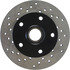 Centric 128.33048R Disc Brake Rotor and Hub Assembly Cross Drilled Rotor