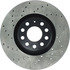 Centric 128.33096CR Disc Brake Rotor Sportstop Cryo Sport Drilled Rotor, Right