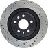 128.33125R by CENTRIC - Cross Drilled Rotor