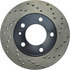 128.34013L by CENTRIC - Cross Drilled Rotor