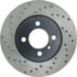 Centric 128.34018CR Disc Brake Rotor Sportstop Cryo Sport Drilled Rotor, Right