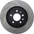 Centric 128.61102L Disc Brake Rotor Cross Drilled Rotor