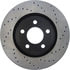 Centric 128.61112CL Disc Brake Rotor Sportstop Cryo Sport Drilled Rotor, Left