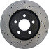 128.61112R by CENTRIC - Sport Cross Drilled Brake Rotor, Right