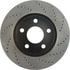 Centric 128.62055CL Disc Brake Rotor Sportstop Cryo Sport Drilled Rotor, Left