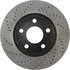 Centric 128.62055CR Disc Brake Rotor Sportstop Cryo Sport Drilled Rotor, Right