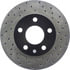 Centric 128.62056CL Disc Brake Rotor Sportstop Cryo Sport Drilled Rotor, Left