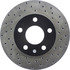 Centric 128.62056L Disc Brake Rotor Cross Drilled Rotor