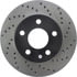 Centric 128.62057CL Disc Brake Rotor Sportstop Cryo Sport Drilled Rotor, Left