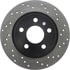 Centric 128.62064CL Disc Brake Rotor Sportstop Cryo Sport Drilled Rotor, Left