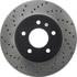 Centric 128.62068CR Disc Brake Rotor Sportstop Cryo Sport Drilled Rotor, Right