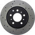 128.62073R by CENTRIC - Cross Drilled Rotor