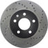 Centric 128.62095CL Disc Brake Rotor Sportstop Cryo Sport Drilled Rotor, Left