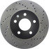 Centric 128.62095L Disc Brake Rotor Cross Drilled Rotor