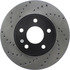 Centric 128.62095R Disc Brake Rotor Cross Drilled Rotor