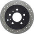 128.62097R by CENTRIC - Cross Drilled Rotor