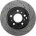 Centric 128.62098CL Disc Brake Rotor Sportstop Cryo Sport Drilled Rotor, Left