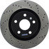Centric 128.62114CL Disc Brake Rotor Sportstop Cryo Sport Drilled Rotor, Left