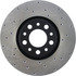 Centric 128.63080L Disc Brake Rotor Sport Cross Drilled Brake Rotor, Left