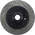 128.65055L by CENTRIC - Sport Cross Drilled Brake Rotor, Left
