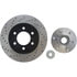 Centric 128.65128CR Disc Brake Rotor and Hub Assembly Sportstop Cryo Sport Drilled Rotor, Right