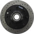 Centric 128.66027CR Disc Brake Rotor and Hub Assembly Sportstop Cryo Sport Drilled Rotor, Right