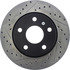 128.67068R by CENTRIC - Cross Drilled Rotor