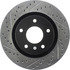 127.42096R by CENTRIC - Slotted Drilled Rotor