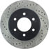 Centric 127.65100CR Disc Brake Rotor Sportstop Cryo Drilled & Slotted Rotor, Right