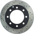 127.65112R by CENTRIC - Slotted Drilled Rotor