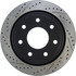 127.65133R by CENTRIC - Slotted Drilled Rotor