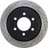 127.65135R by CENTRIC - Slotted Drilled Rotor