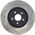 Centric 127.65146L Disc Brake Rotor Sport Drilled & Slotted Rotor, Left