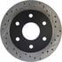 Centric 127.66009CL Disc Brake Rotor Sportstop Cryo Drilled & Slotted Rotor, Left