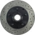 Centric 127.66016CR Disc Brake Rotor and Hub Assembly Sportstop Cryo Drilled & Slotted Rotor, Right