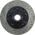 127.66016R by CENTRIC - Slotted Drilled Rotor