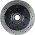 Centric 127.66027L Disc Brake Rotor and Hub Assembly Slotted Drilled Rotor