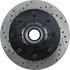 Centric 127.66027R Disc Brake Rotor and Hub Assembly Slotted Drilled Rotor