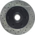 Centric 127.66035CR Disc Brake Rotor and Hub Assembly Sportstop Cryo Drilled & Slotted Rotor, Right