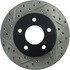 127.66046R by CENTRIC - Slotted Drilled Rotor
