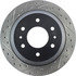 Centric 127.66052CR Disc Brake Rotor Sportstop Cryo Drilled & Slotted Rotor, Right