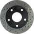 Centric 127.67029CL Disc Brake Rotor Sportstop Cryo Drilled & Slotted Rotor, Left