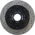 Centric 127.67030CR Disc Brake Rotor and Hub Assembly Sportstop Cryo Drilled & Slotted Rotor, Right