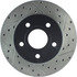 Centric 127.67042CL Disc Brake Rotor Sportstop Cryo Drilled & Slotted Rotor, Left