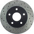 Centric 127.67042CR Disc Brake Rotor Sportstop Cryo Drilled & Slotted Rotor, Right