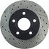 127.67042R by CENTRIC - Slotted Drilled Rotor