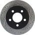 Centric 127.67045CL Disc Brake Rotor Sportstop Cryo Drilled & Slotted Rotor, Left