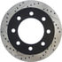 Centric 127.67046CR Disc Brake Rotor Sportstop Cryo Drilled & Slotted Rotor, Right